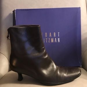 Stuart Weitzman Brown Leather Ankle Boots